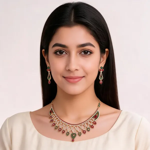 Gold_Tone_Alloy_Multicolor_Stone_Necklace_Set_For_Women