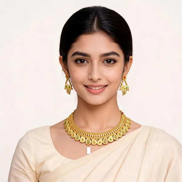Gold_Tone_Alloy_Traditional_Necklace_Set_For_Women