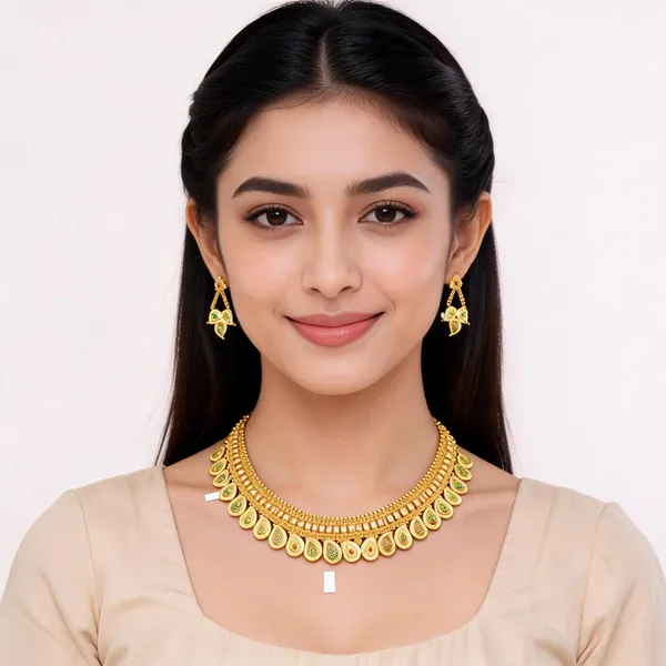 Gold_Tone_Alloy_Traditional_Necklace_Set_For_Women