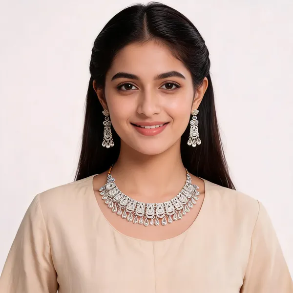 Silver_Tone_Alloy_Traditional_Necklace_Set_For_Women