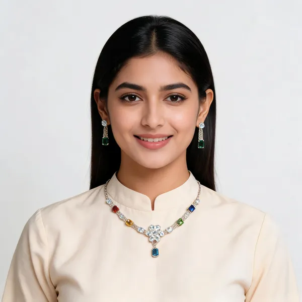 Multicolor_Alloy_Crystal_Necklace_Set_For_Women