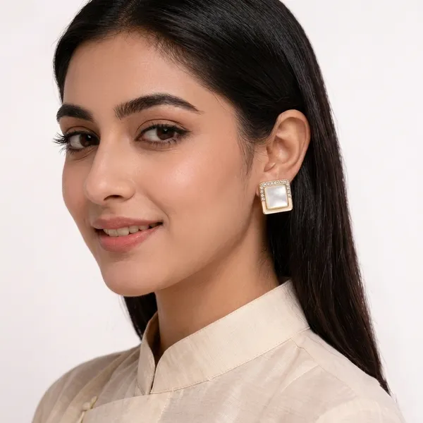 Multicolor_Gold_Tone_Alloy_Fashion_Earrings_For_Women_Set_Of_2