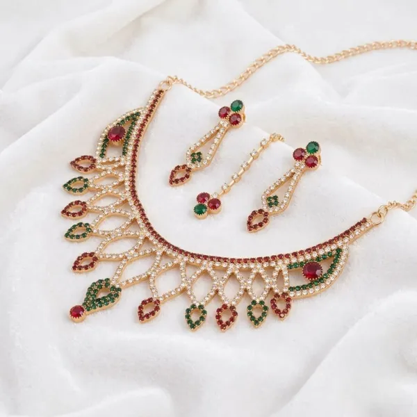 Gold_Tone_Alloy_Multicolor_Stone_Necklace_Set_For_Women