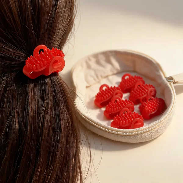 Red_And_Yellow_FishShaped_Hair_Clips_For_Kids_And_Adults__Pack_Of_6