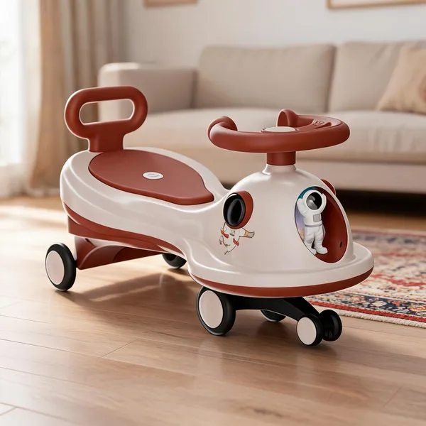 White_And_Brown_Ride_On_Toy_Car_For_Toddlers