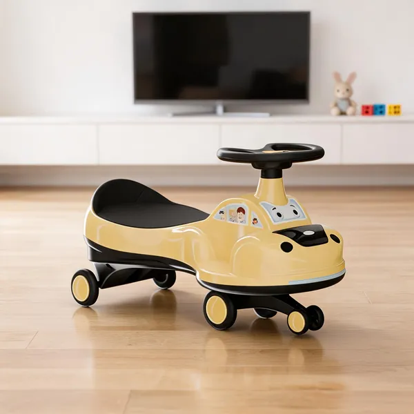 Yellow_Cartoon_Ride_On_Toy_Car_For_Kids