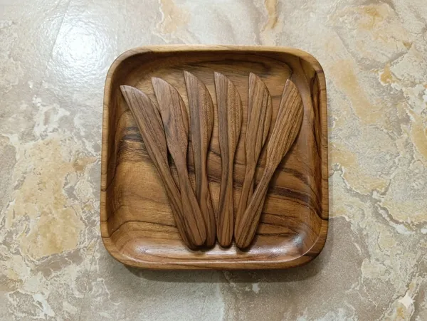 Wood_Kitchen_Brown_Dessert_&_Salad_Fork_Set_Of_6