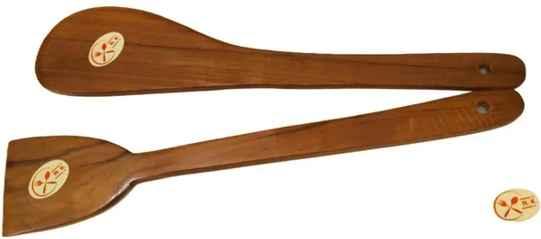 Wood_Kitchen_Brown_Rolling_Pin_&_Board_Set_11_Inch