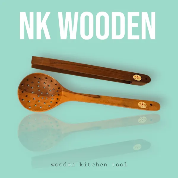 Teak_Wood_Kitchen_Brown_Tong_9_Inch_Pack_Of_2