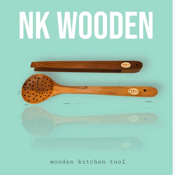 Teak_Wood_Kitchen_Brown_Tong_9_Inch_Pack_Of_2