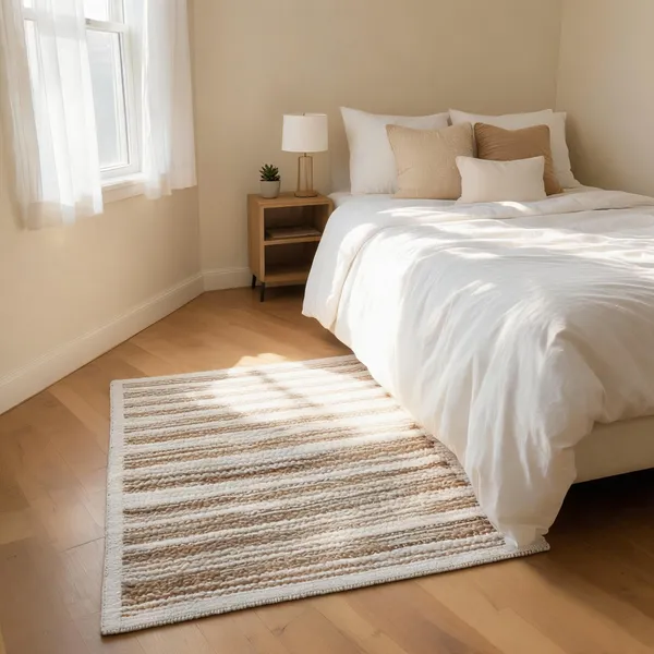 Mocha_Brown_95%_Wool,_5%_Cotton_Rug_For_Indoor