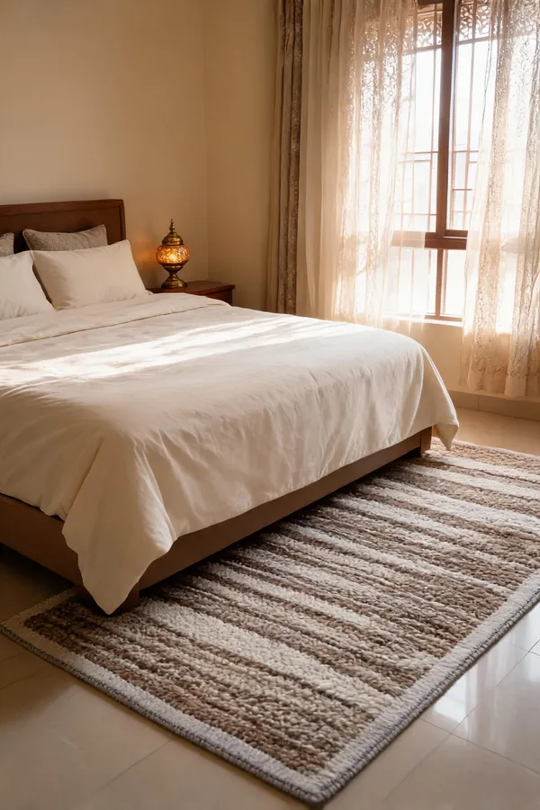 Mocha_Brown_95%_Wool,_5%_Cotton_Rug_For_Indoor