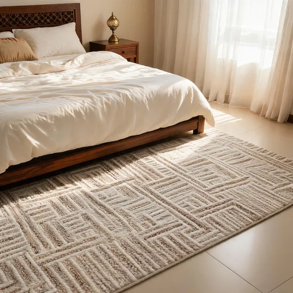 Taupe_95%_Wool,_5%_Cotton_Rug_For_Indoor