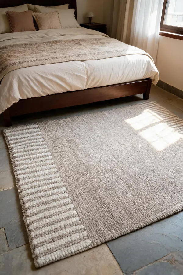 Beige_95%_Wool,_5%_Cotton_Rug_For_Indoor