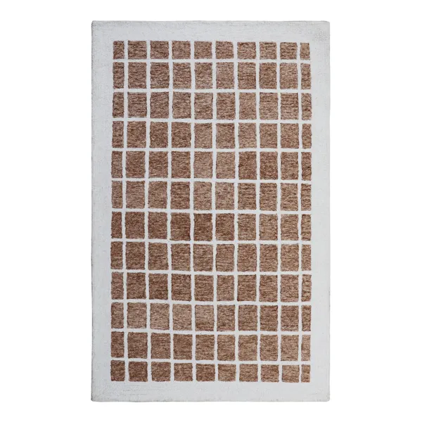 Geometric_Brown_Grid_Area_Rug