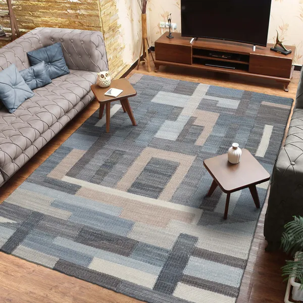 Woven_Modern_Gray_Cream_Striped_Area_Rug