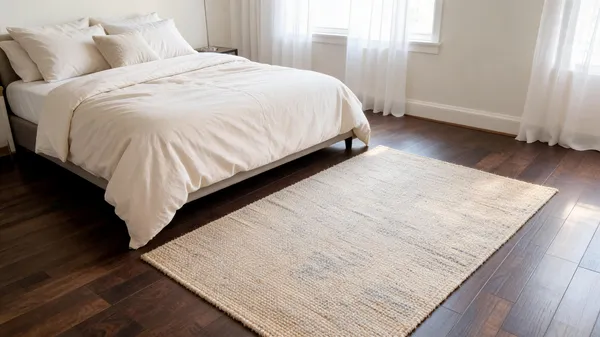 Beige_95%_Wool,_5%_Cotton_Rug_For_Indoor