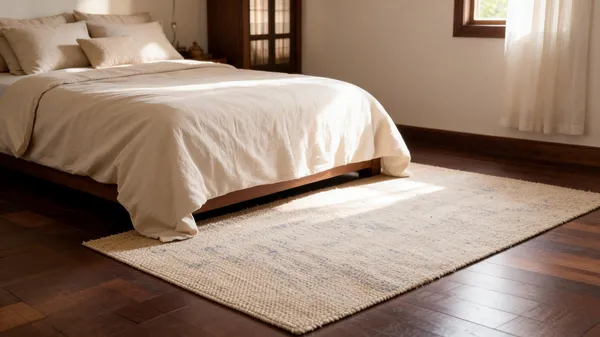 Beige_95%_Wool,_5%_Cotton_Rug_For_Indoor
