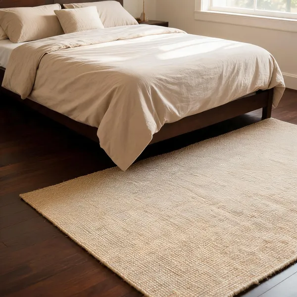 Camel_95%_Jute,_5%_Cotton_Rug_For_Indoor