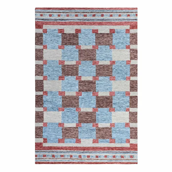 Harbor_Check_Terracotta_Red_Hand_Tufted_Wool_Rug