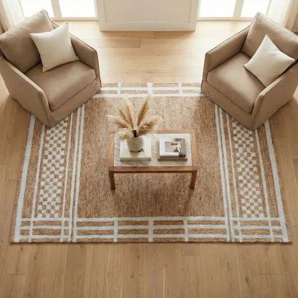 Desert_Lattice_Brown_Hand_Tufted_Wool_Rug