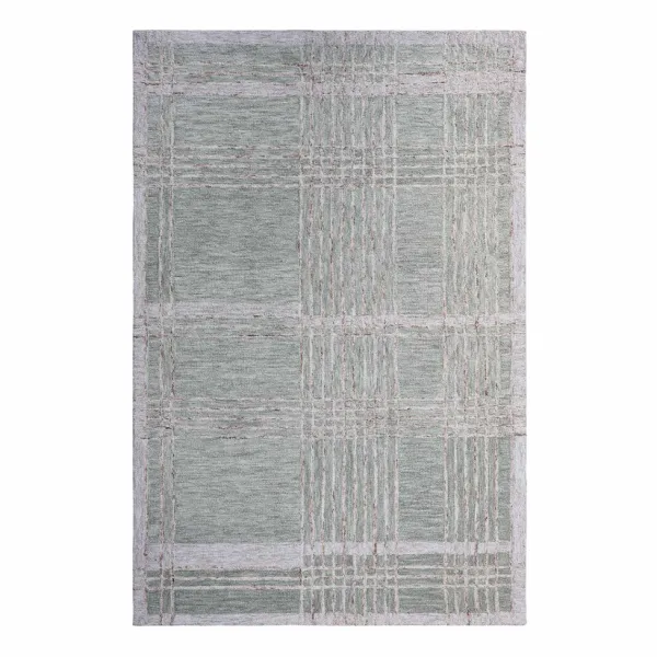 Grid_Atelier_Green_Hand_Tufted_Wool_Rug