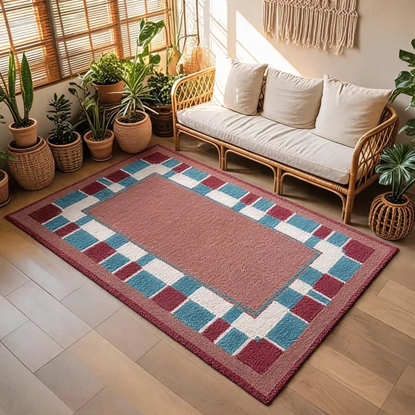 Rust_95%_Wool,_5%_Cotton_Rug_For_Indoor