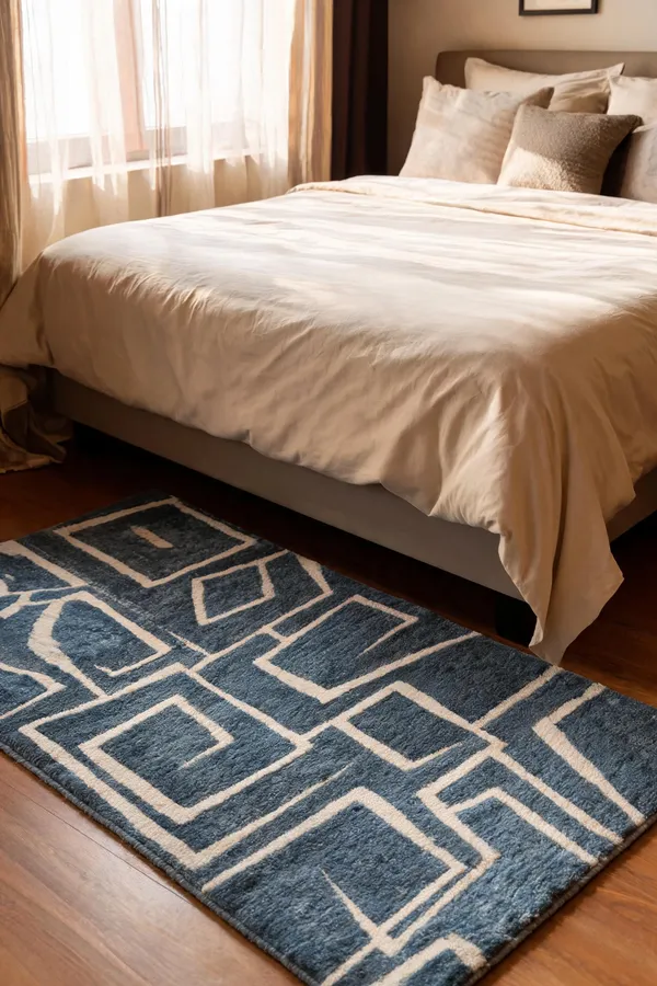 Denim_Blue_95%_Wool,_5%_Cotton_Rug_For_Indoor