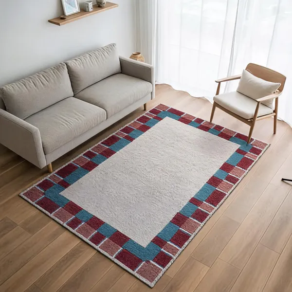 Vintage_Blue_95%_Wool,_5%_Cotton_Rug_For_Indoor