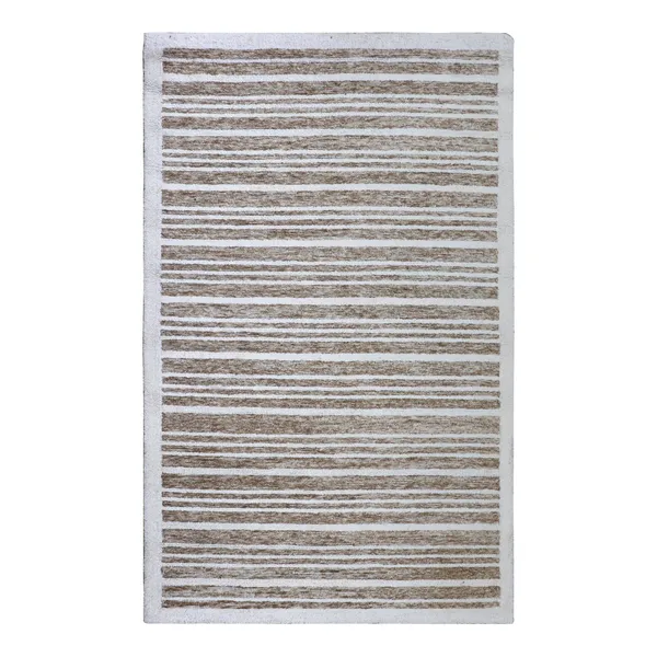 Textile_Modern_Striped_Beige_Grey_Area_Rug