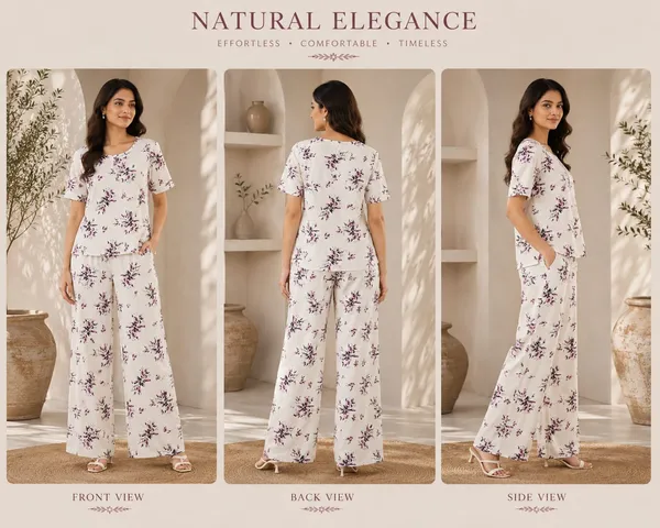 White_Floral_Print_Relaxed_Fit_Lounge_Set_for_Women