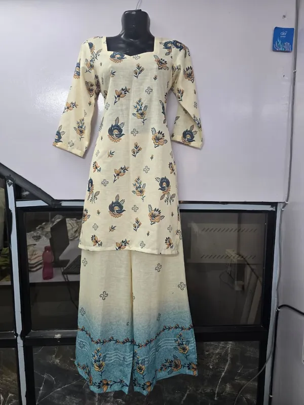 Cream_Floral_Straight_Kurta_Palazzo_Set_for_Women