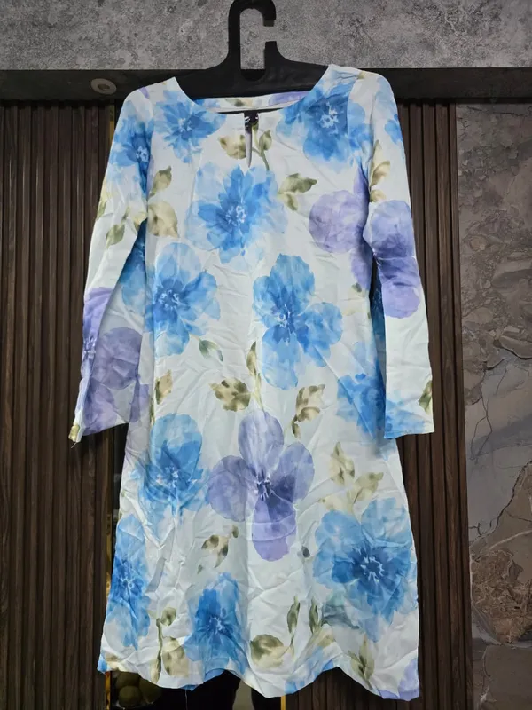Blue_Floral_Long_Sleeve_Dress_for_Women