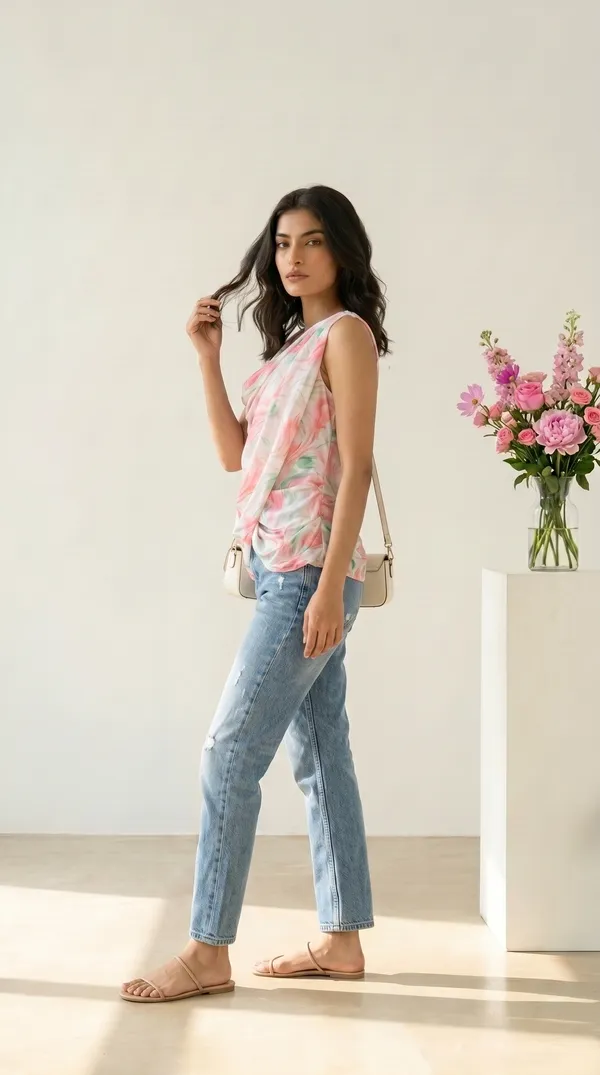 Multicolor_Muslin_Draped_Sleeveless_Jumpsuit_For_Women