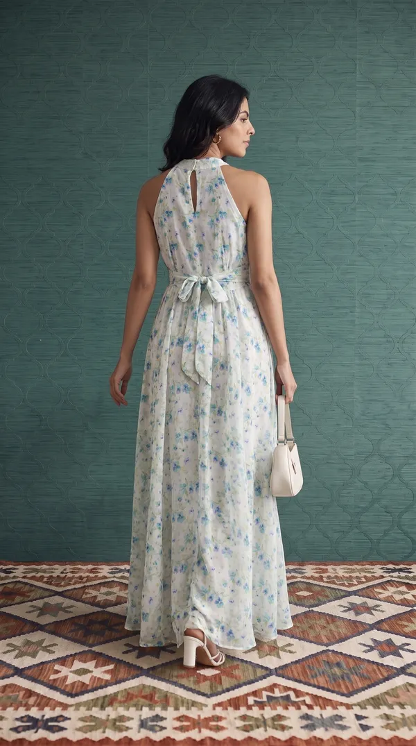 Ivory_Muslin_Halter_Neck_High_Low_Dress_For_Women