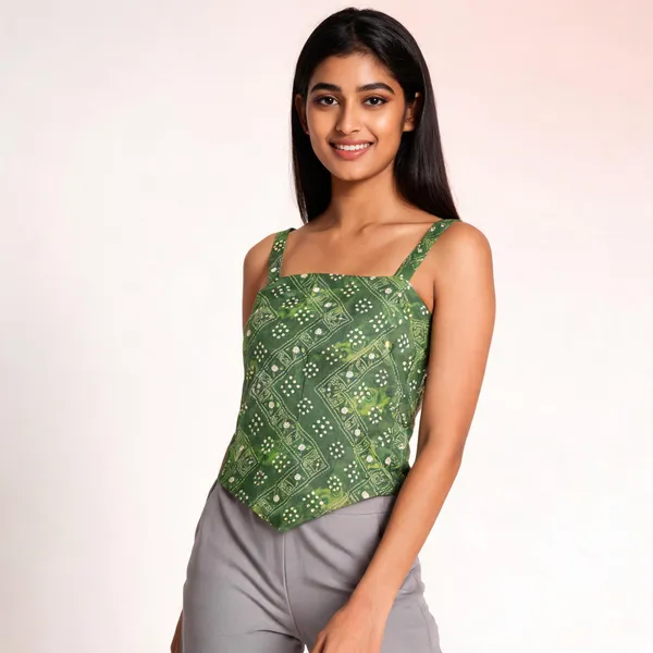 Green_Muslin_Sleeveless_Printed_Tie_Back_Crop_Top_For_Women