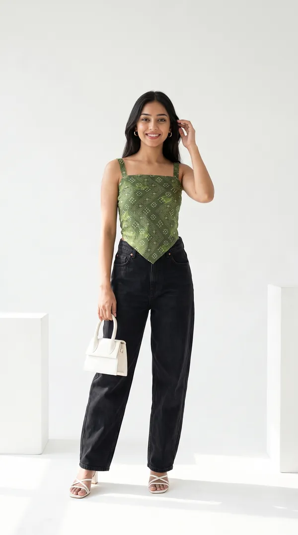 Green_Muslin_Sleeveless_Printed_Tie_Back_Crop_Top_For_Women