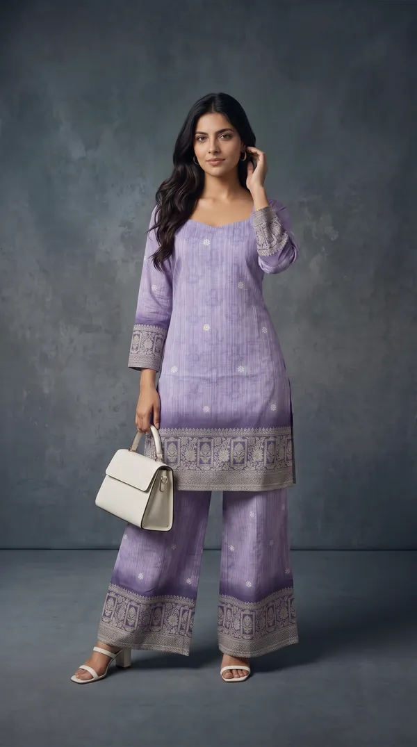 Lavender_Linen_Cotton_Floral_Print_Kurta_Palazzo_Set_For_Women