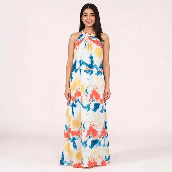 Multicolor_Muslin_Tie_Dye_Halter_Neck_Maxi_Dress_For_Women