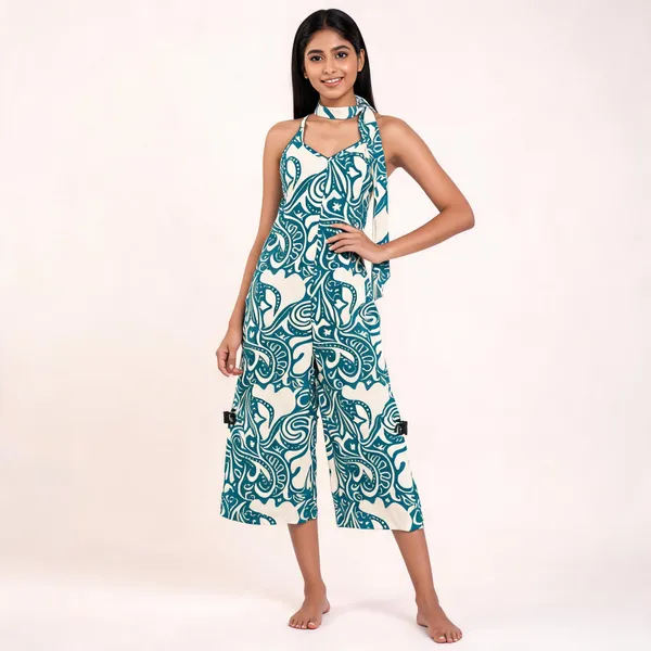 Teal_Rayon_Wide_Leg_Printed_Jumpsuit_For_Women