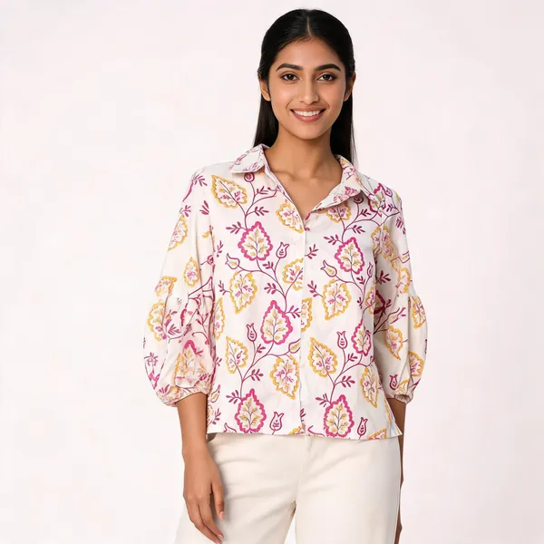 Cream_Muslin_Relaxed_Fit_Floral_Print_Top_For_Women