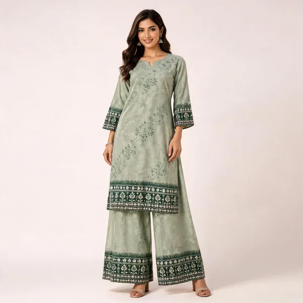 Sage_Green_Linen_Cotton_Straight_Kurta_Set_For_Women