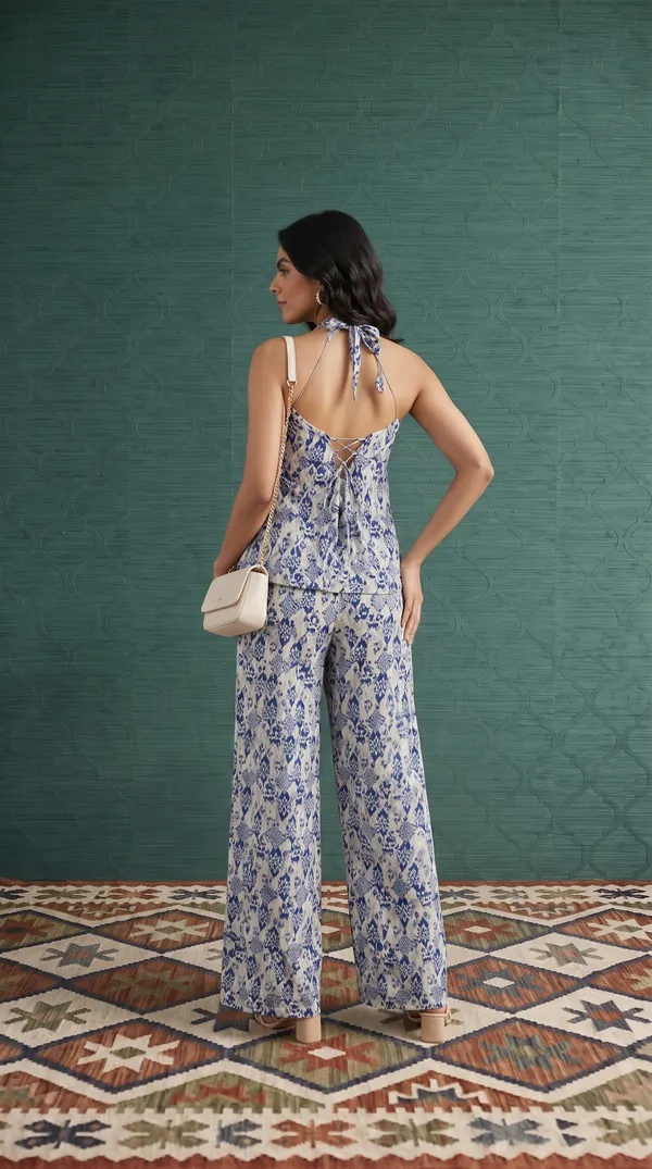 Blue_Linen_Cotton_Floral_Print_Wide_Leg_Co_Ord_Set_For_Women