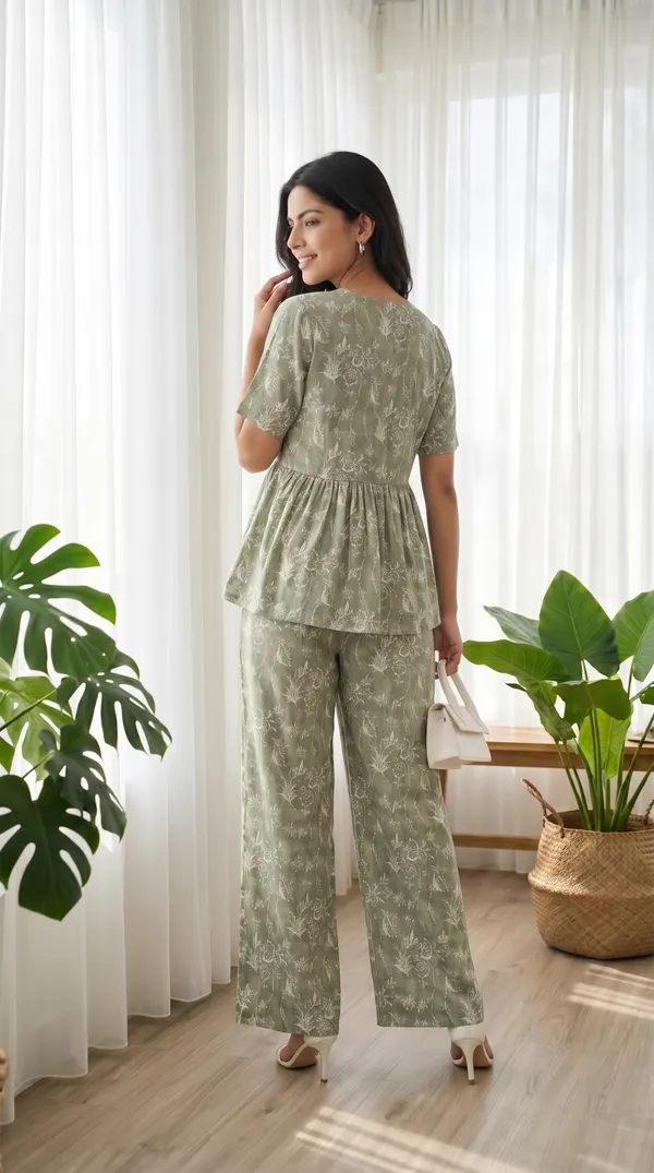 Green_Linen_Cotton_Floral_Print_Wide_Leg_Co_Ord_Set_For_Women