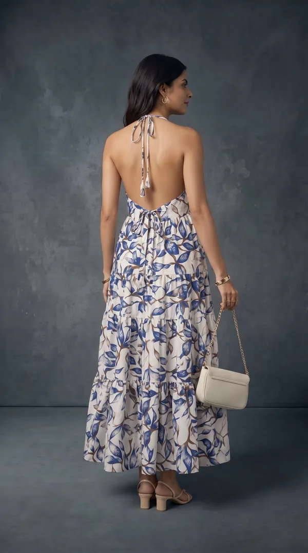 White_Rayon_Cotton_Floral_Print_Flared_Maxi_Dress_For_Women