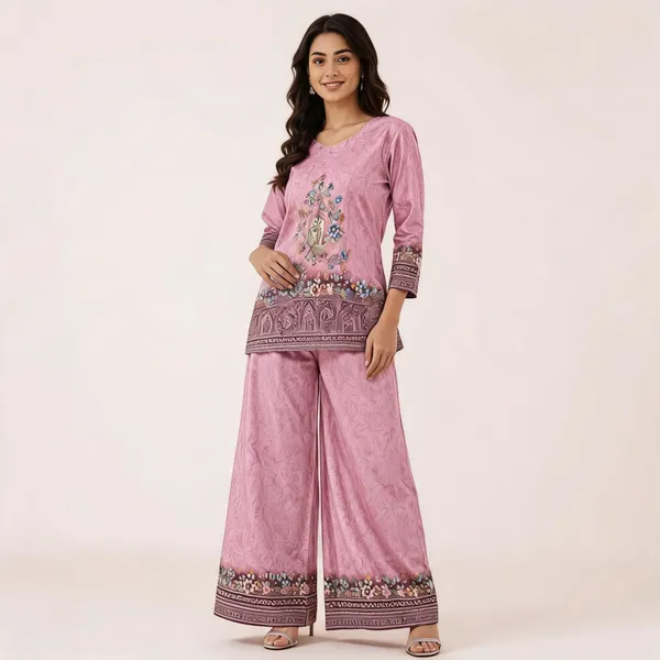 Pink_Linen_Cotton_Printed_Straight_Kurta_Palazzo_Set_For_Women