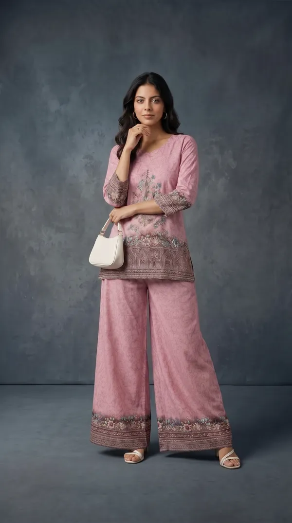 Pink_Linen_Cotton_Printed_Straight_Kurta_Palazzo_Set_For_Women