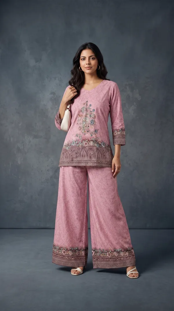 Pink_Linen_Cotton_Printed_Straight_Kurta_Palazzo_Set_For_Women