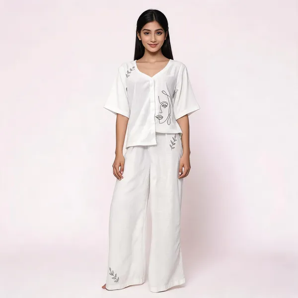 White_Linen_Cotton_Relaxed_Fit_Embroidered_Co_Ord_Set_For_Women
