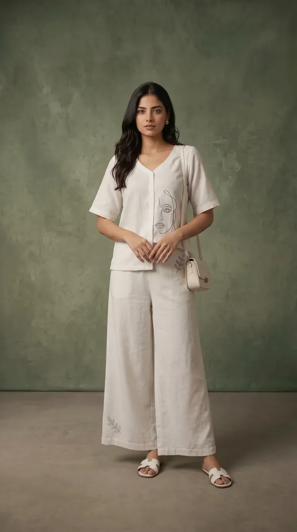 White_Linen_Cotton_Relaxed_Fit_Embroidered_Co_Ord_Set_For_Women